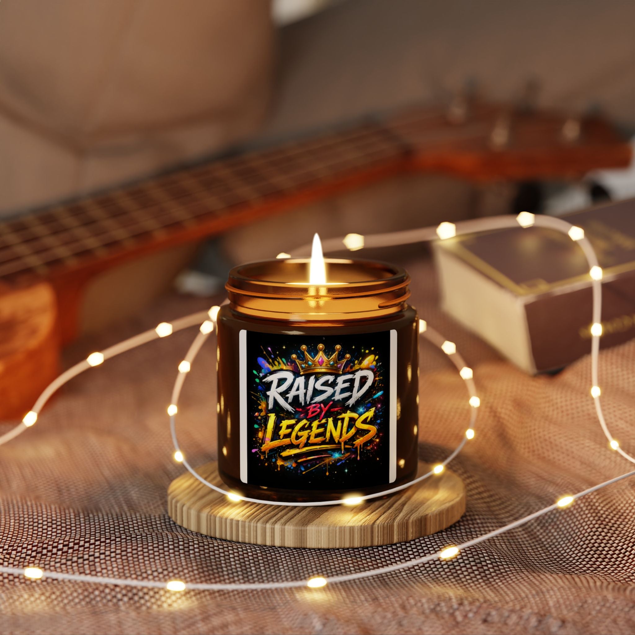Scented Soy Candle (Multi-Size, Amber Jar)