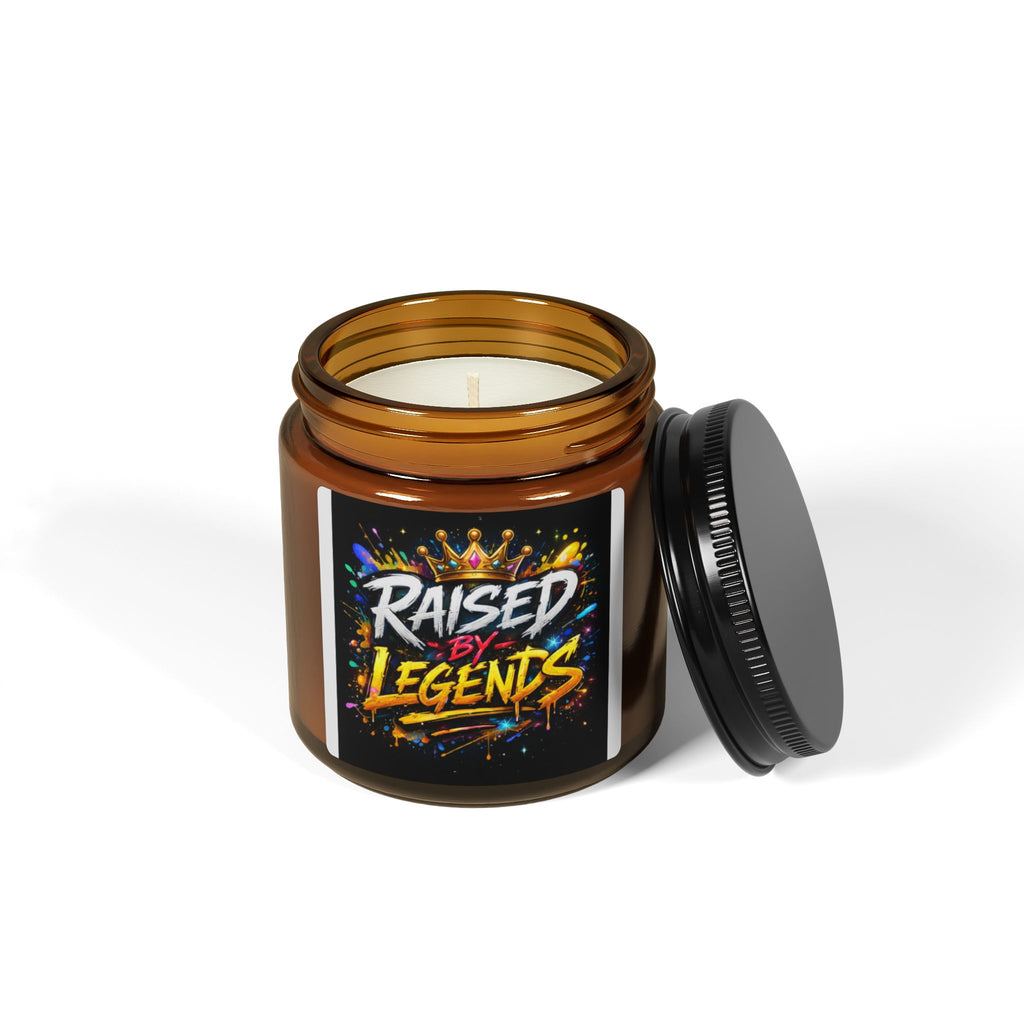 Scented Soy Candle (Multi-Size, Amber Jar)